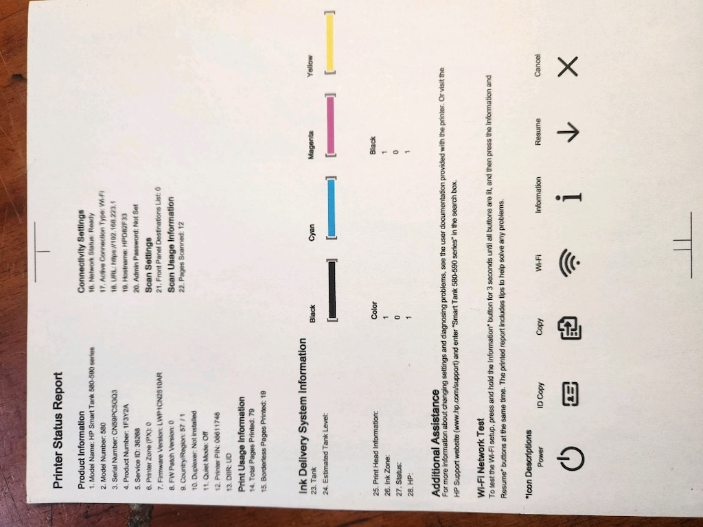 MÜKEMMEL DURUMDA hp smart tank 580 yazıcı - 5