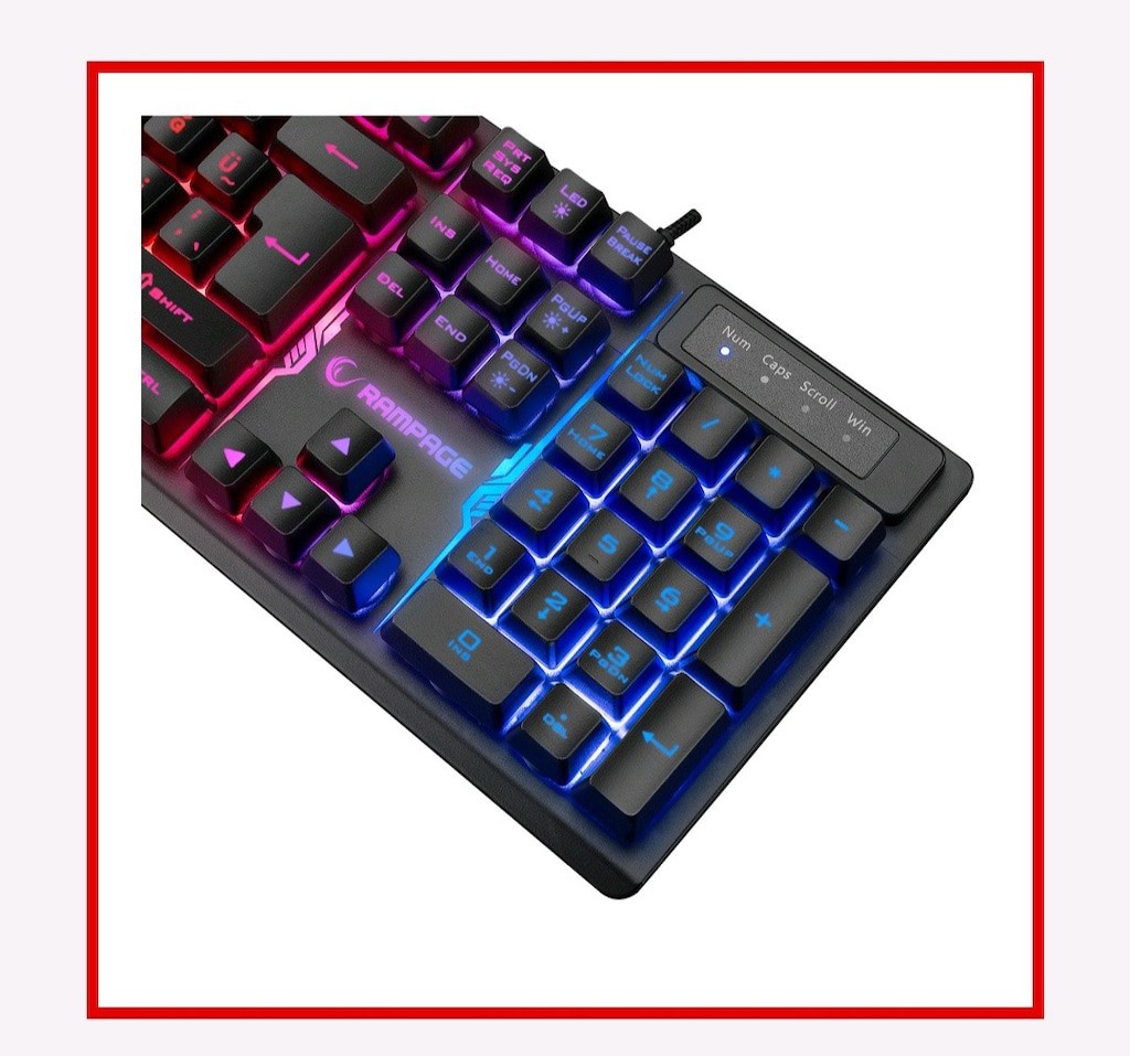 Rampage KM-RX7 Fortuna V2 Siyah Kablolu Oyuncu Klavye Mouse Seti - 5