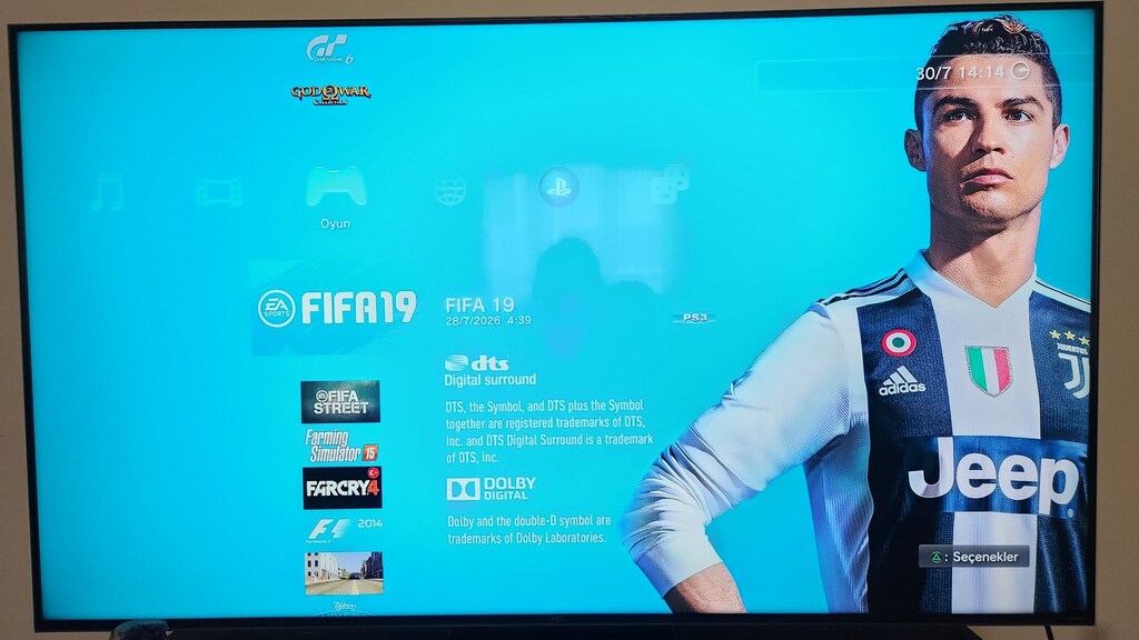PS3 Süper Slim 500 GB, 43 Popüler Oyunlu, Çift Kollu Tertemiz - 19