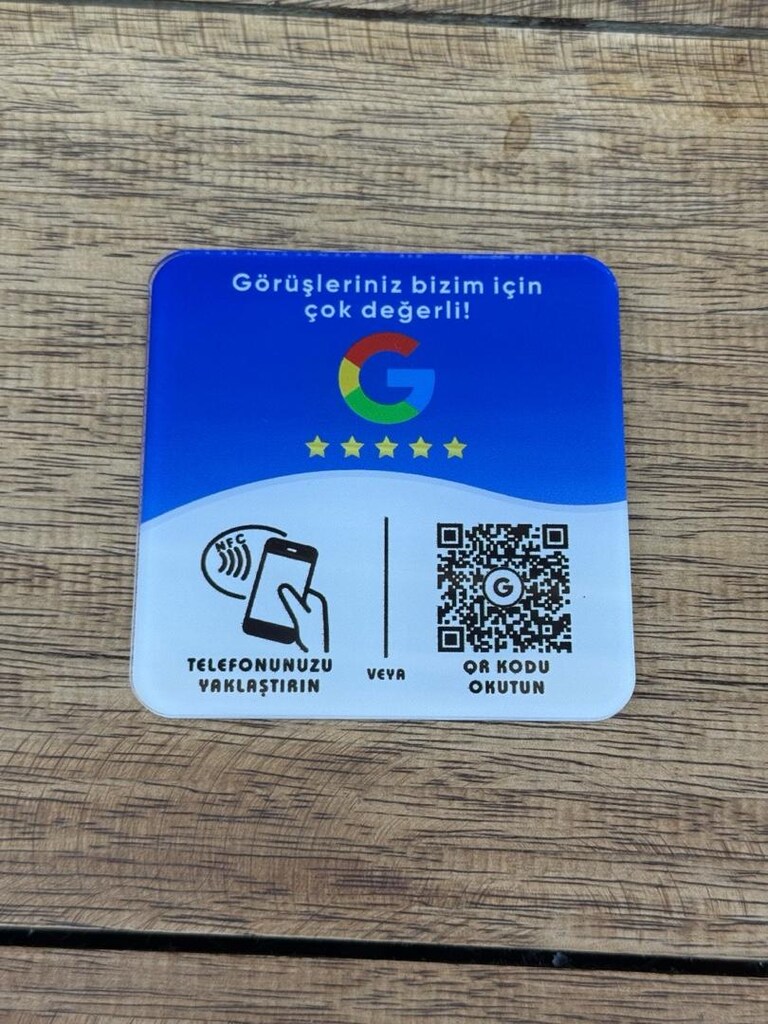 NFC ve QR Google Yorum Kartları - 3