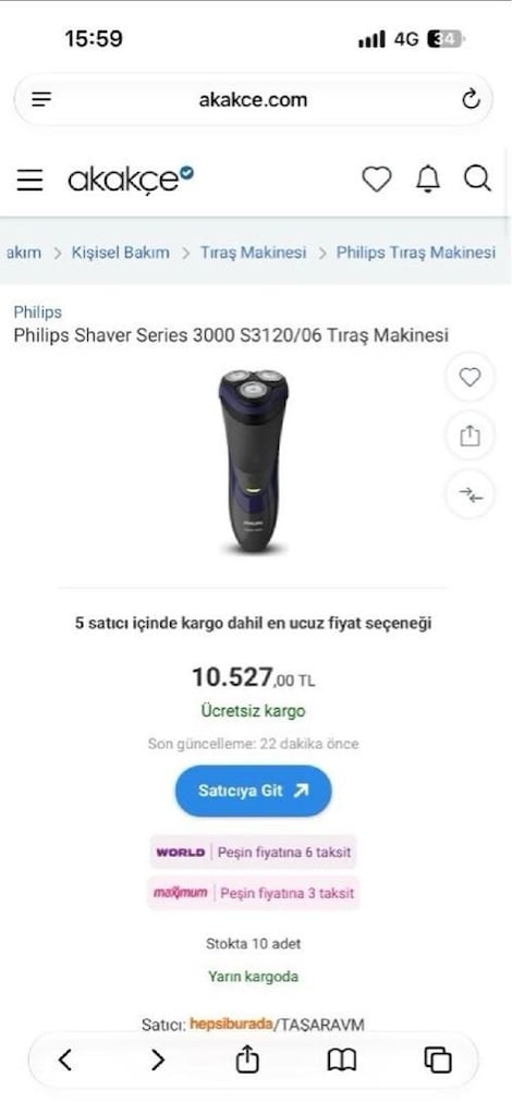 PHILIPS TIRAŞ MAKİNESİ SIFIR philips tıraş makinesi sıfır Philips - 2