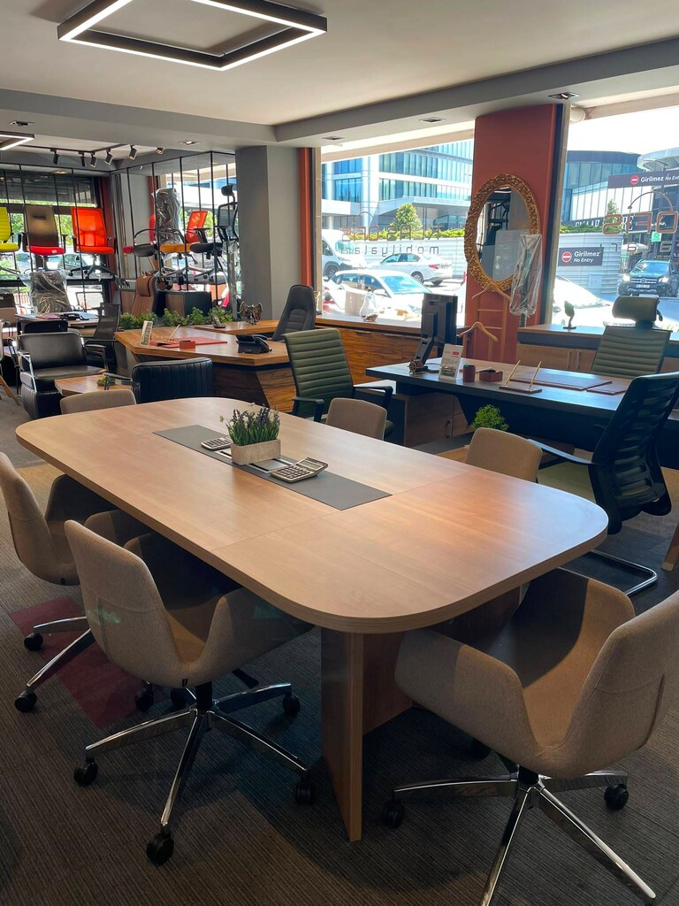 KLAS OFİS ÜSKÜDAR 240x110 cm MARBELLA TOPLANTI MASASI SIFIR - 4