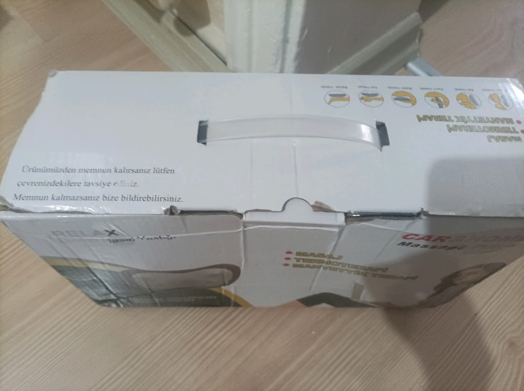 Şarjlı ışıklı oto araç masaj yastığı - 6