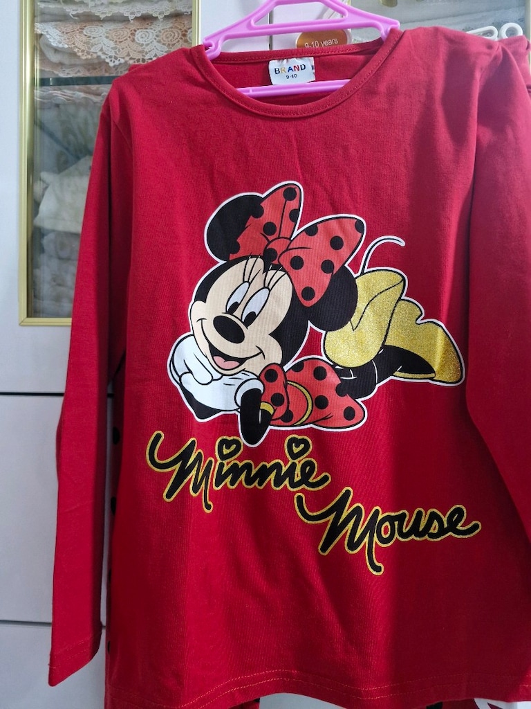 Minnie Mouse 9,10 yaş kız 3lü eşofman takımı - 3