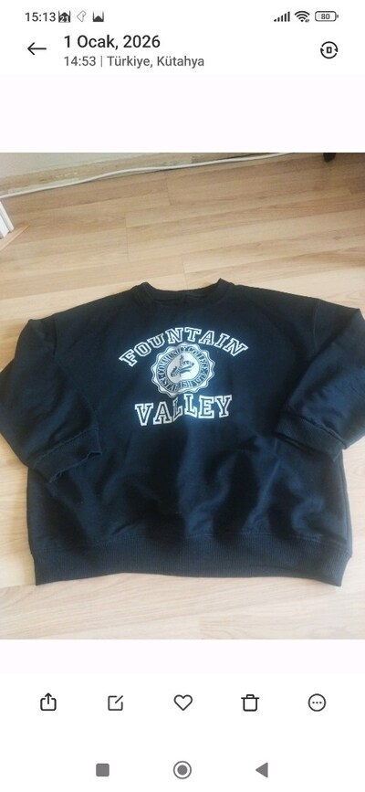 unisex siyah sweatshirt