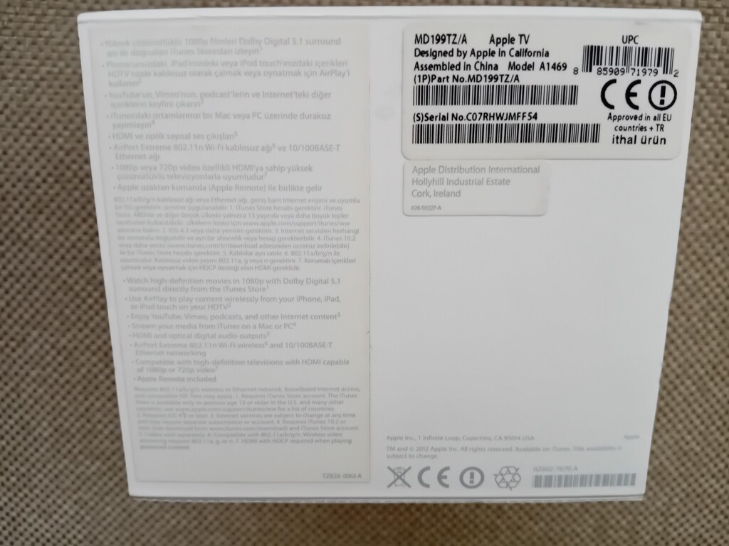 Apple Tv ( 3.Nesil ) MD199TZA Boş Kutu - 6