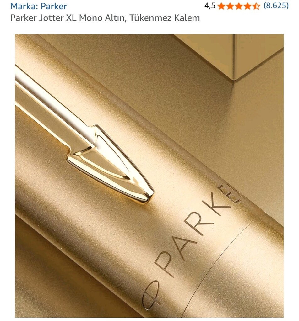 Parker Jotter XL Monochrome Altın Tükenmez Kalem - Özel Tasarım Hediye - 2