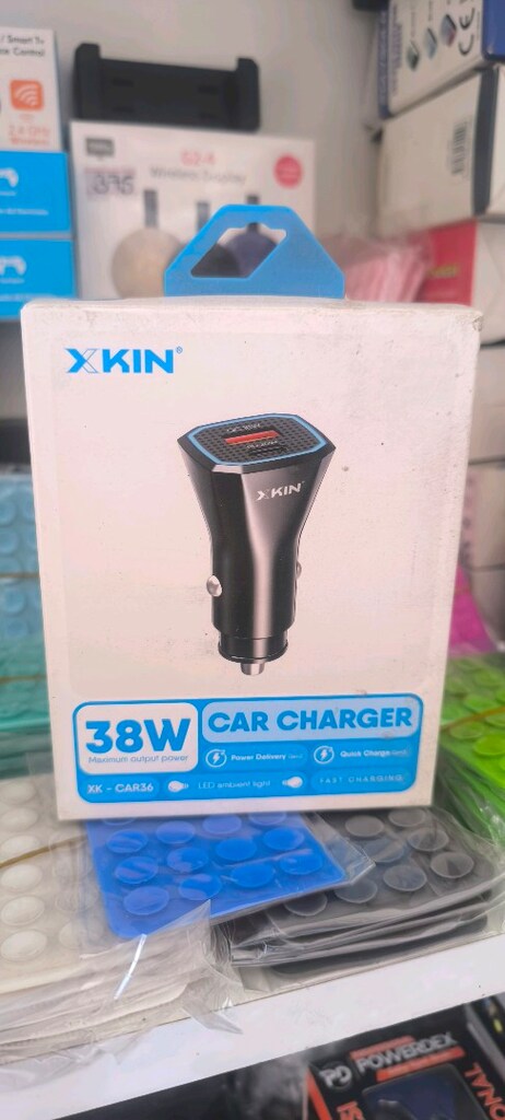Hızlı şarj destekli,38 W araç çakmaklık şarj adaptörü - 4