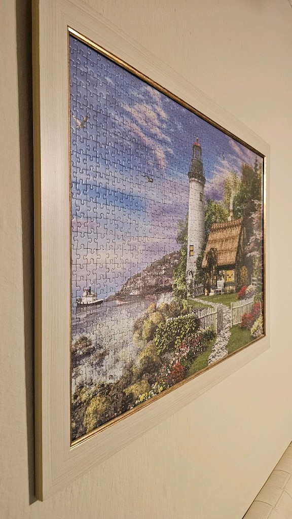 900–1000 Parça Orijinal Puzzle Tablosu – Çerçeveli | Deniz Feneri Ev - 4