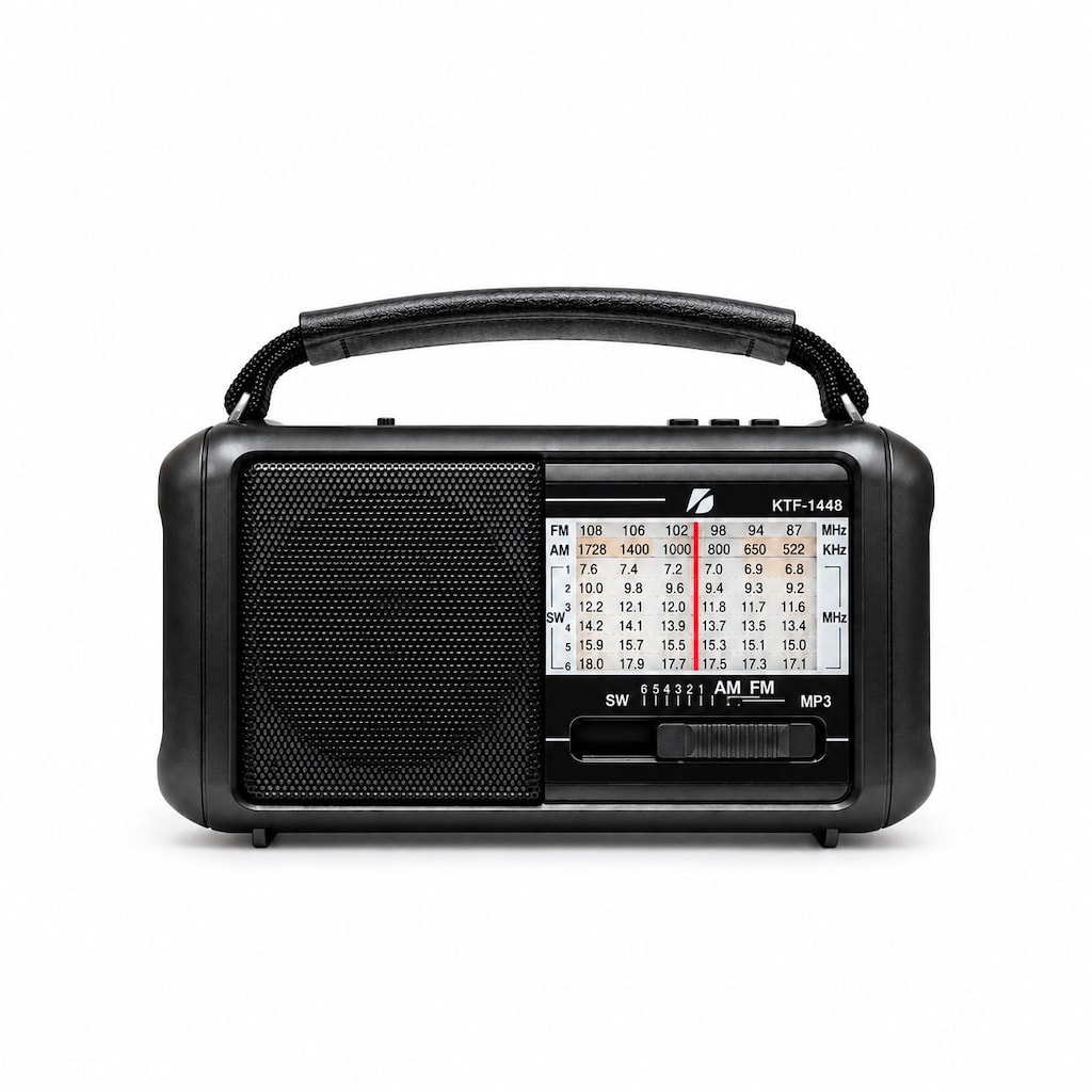 KTF-1448 Şarjlı Bluetooth Dünya Radyosu 8 Bant 10 LED Fenerli Radyo - 18