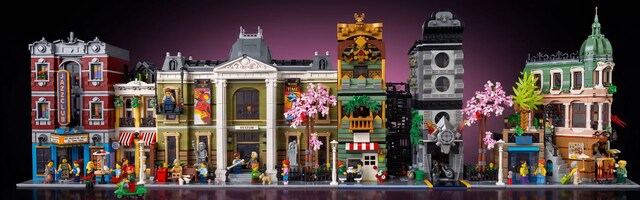 Lego Modüler Cafe + Çıkmaz Sokak + Motorsiklet Atölyesi (MOC)