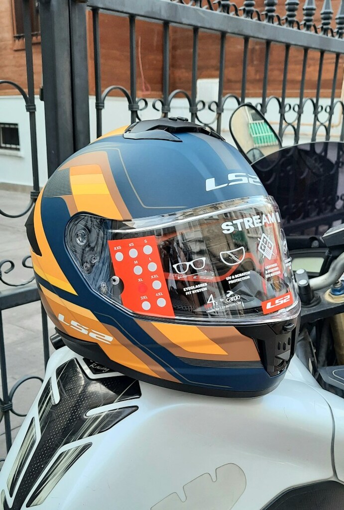 LS2 STREAM 2 GÖZLÜKLÜ FUL MOTOR KASK =XL= - 6