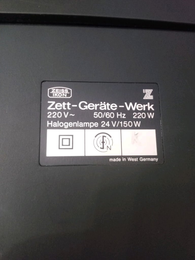 Zeiss İkon Slayt Makinesi ile Alman Slayt Kutusu - 4