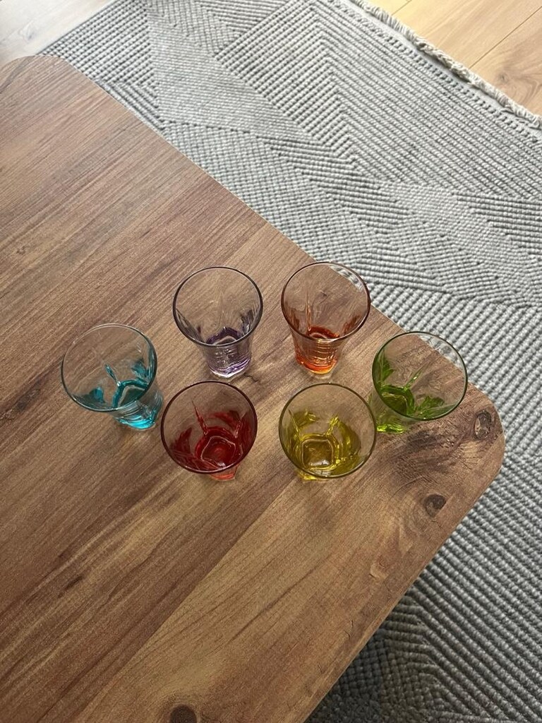 renkli tabanlı bardaklar lav serisi - 5