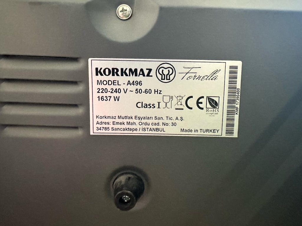 Sıfır Korkmaz Fornella A496 50 Litre Turbo Fanlı Mini Fırın - 3