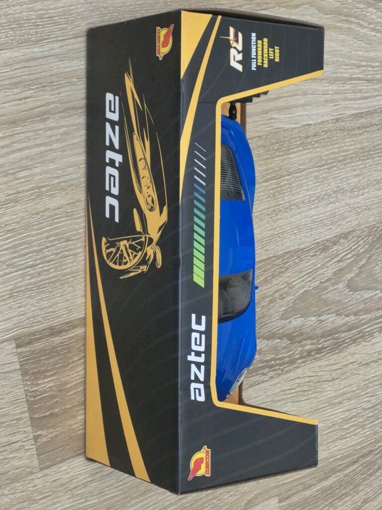 Sunman 1:20 20 cm Mavi Uzaktan Kumandalı Aztec Spor Araba - 2