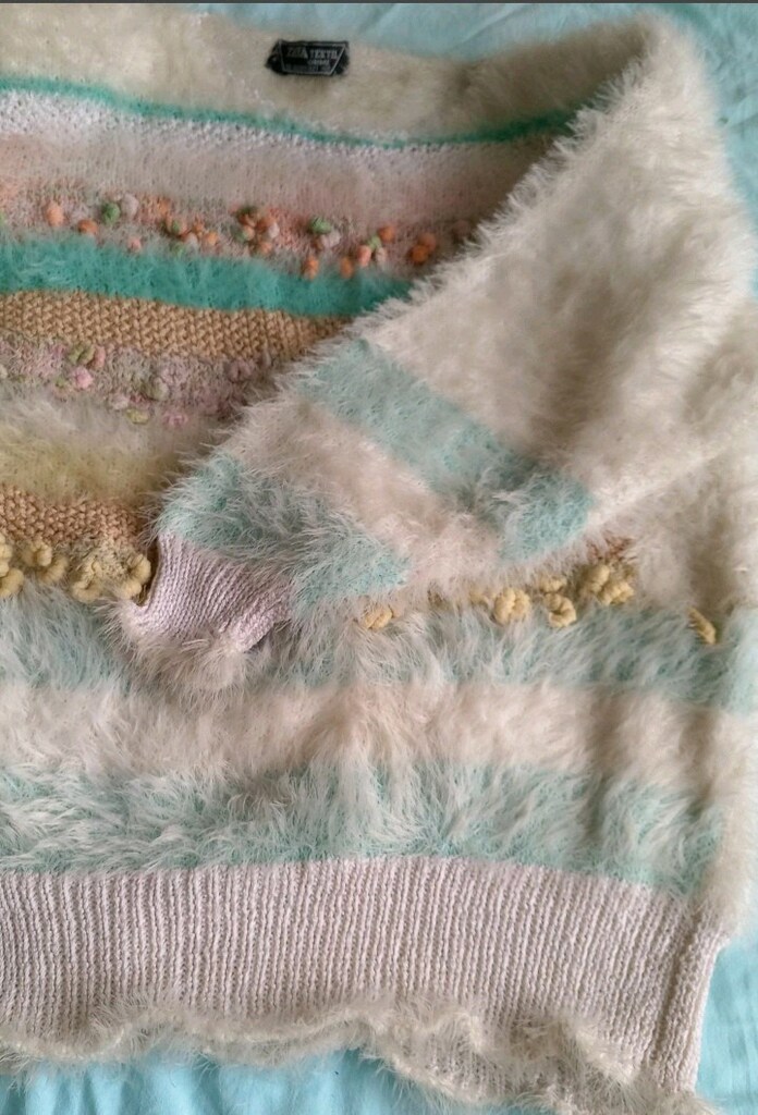 pastel çizgili kazak - 3