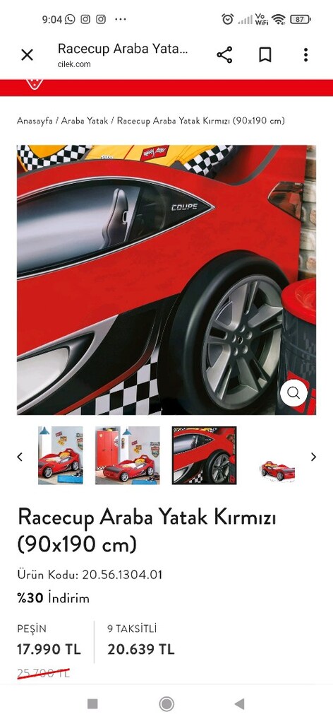 Arabalı yatakve yatak örtüsü çilek mobilya - 17