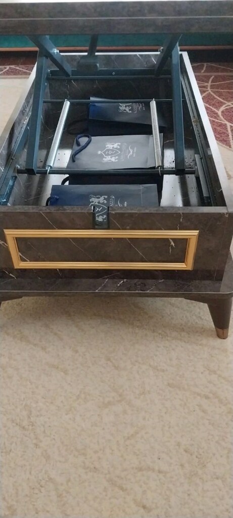 Mermer desenli sehpa - 8