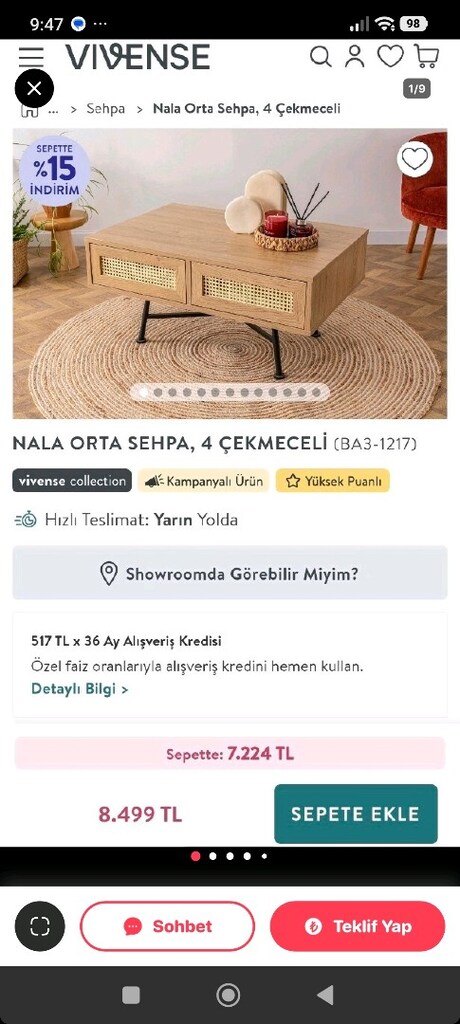 vivense çekmeceli sehba - 2