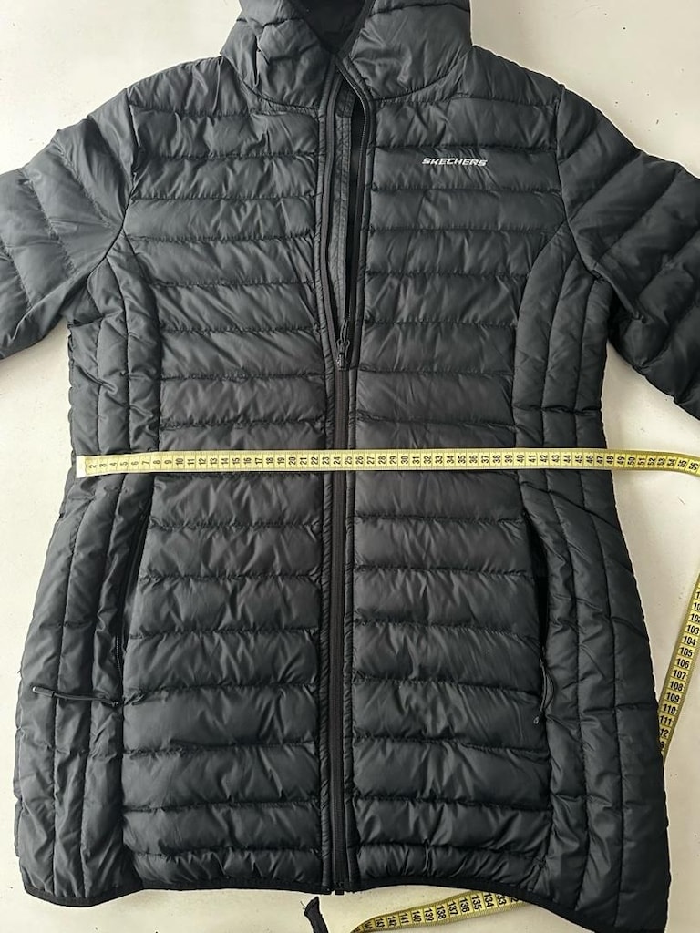 skechers maxi kadın siyah mont - 6