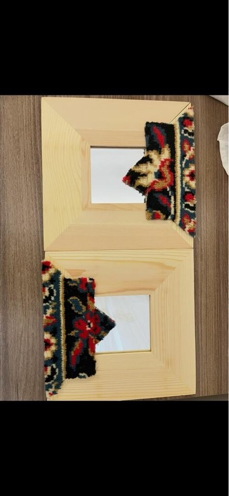 Etnik Ahşap çerçeveli ayna Tablo - 4
