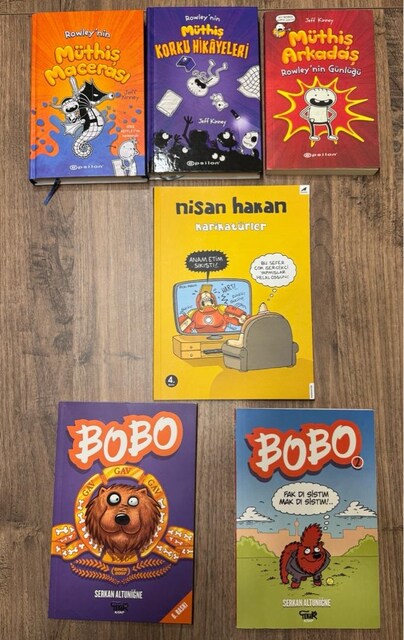 Rowley'nin Günlüğü ve Bobo karikatür kitapları