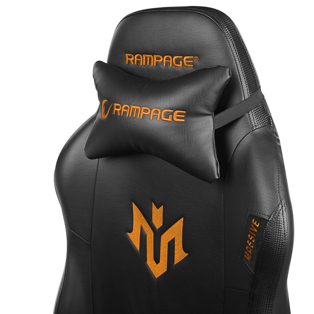RAMPAGE KL-R45 MASSIVE TURUNCU SİYAH OYUNCU KOLTUĞU SIFIR ÜRÜN - 3