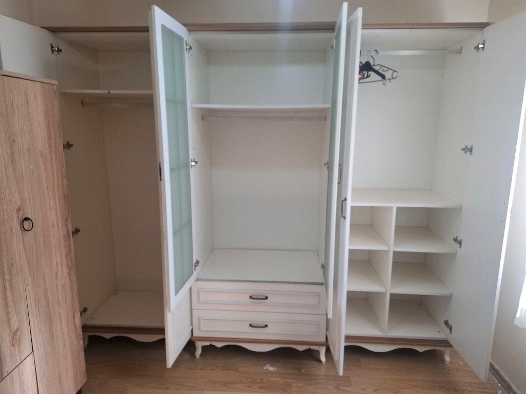 mdf yatak odası takımı ful set sifir gibi - 2