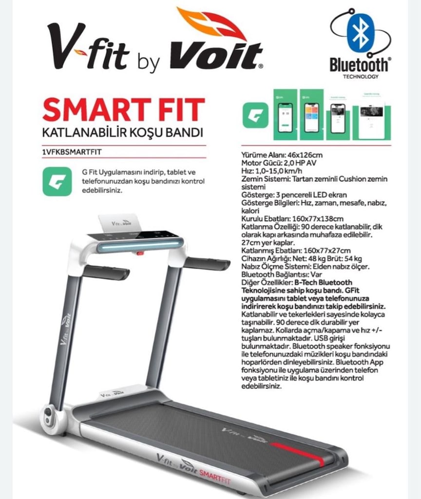 voit Smart fit koşu bandı - 5