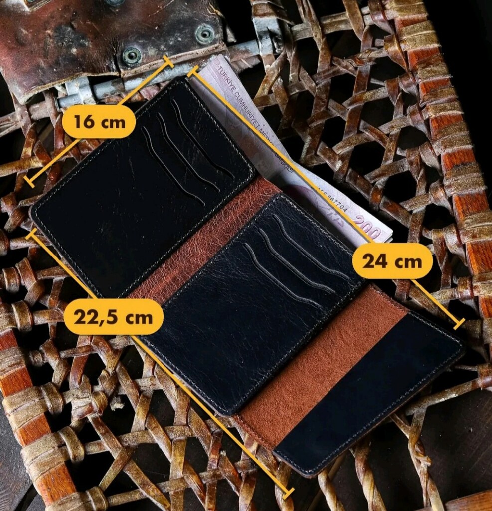 El Yapımı Deri Cüzdan+ (hediyeli) - 6