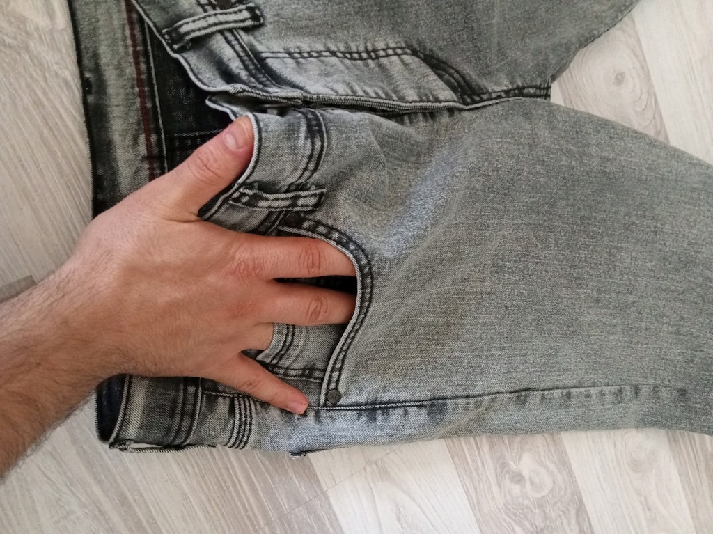 Shef Ricco Black Gri Kot Pantolon -32x32 - 3