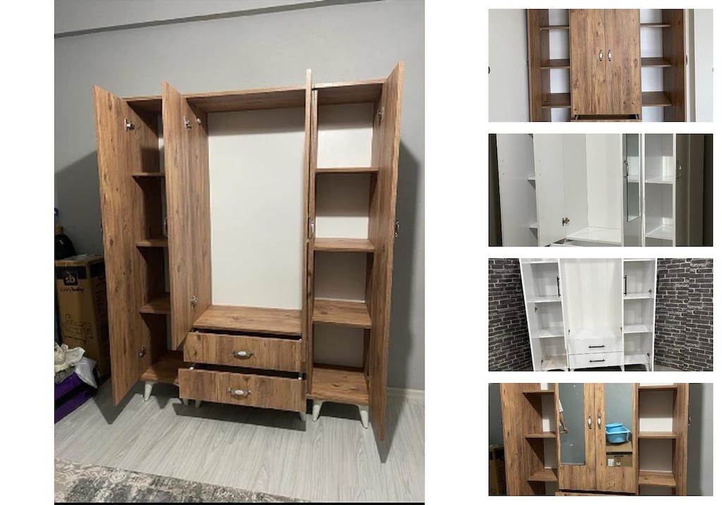 4 kapaklı elbise dolabı bagaywsfin - 3