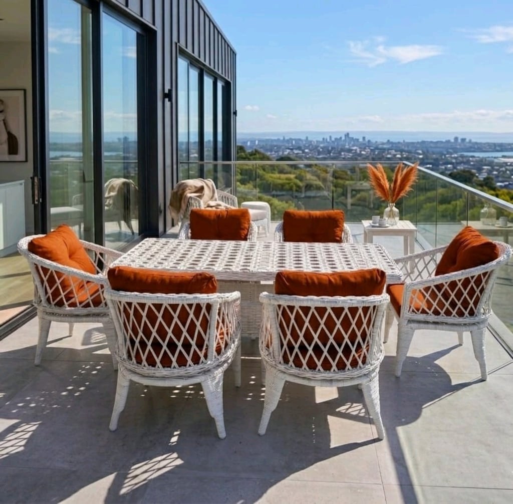 masa, yemek masası,rattan mobilya - 6