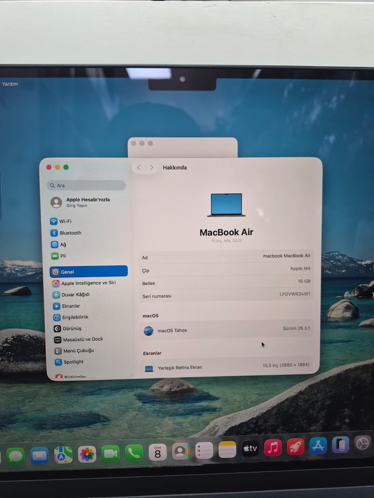 MACBOOK AİR M4 15.3 inç 16 GB RAM MAĞAZADAN - 4