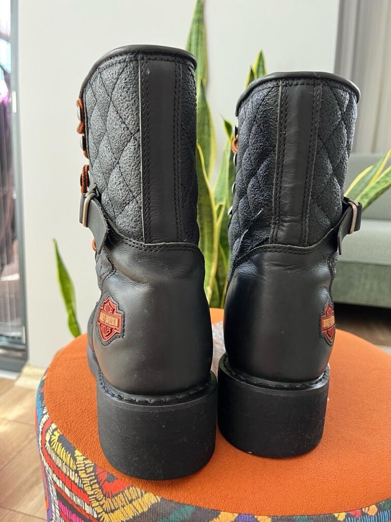 Harley Davidson Orjinal Hakiki Deri Bot - 2