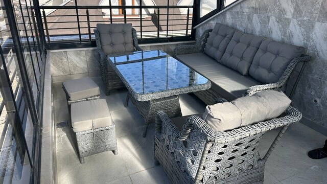 Rattan Bahçe Balkon Mobilya Oturmagrubu Rattan Takımı