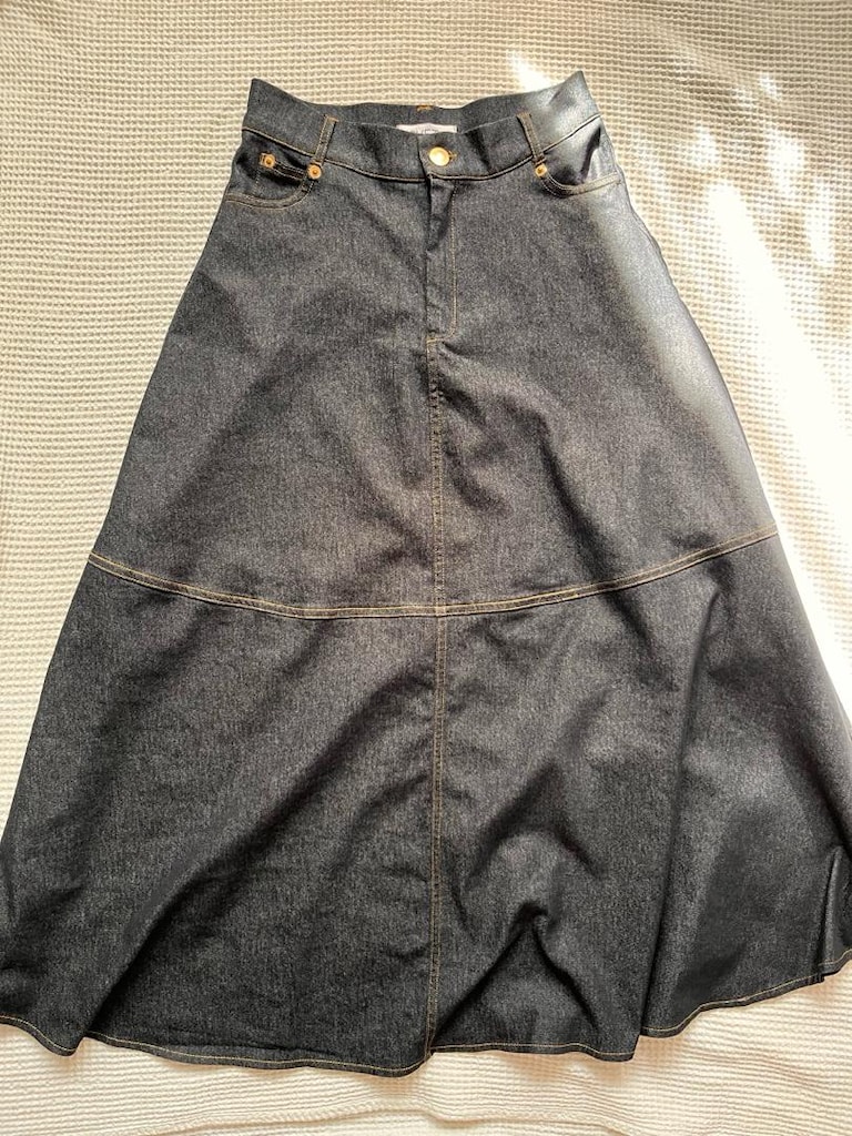 Uzun Kot/Denim Etek - 7