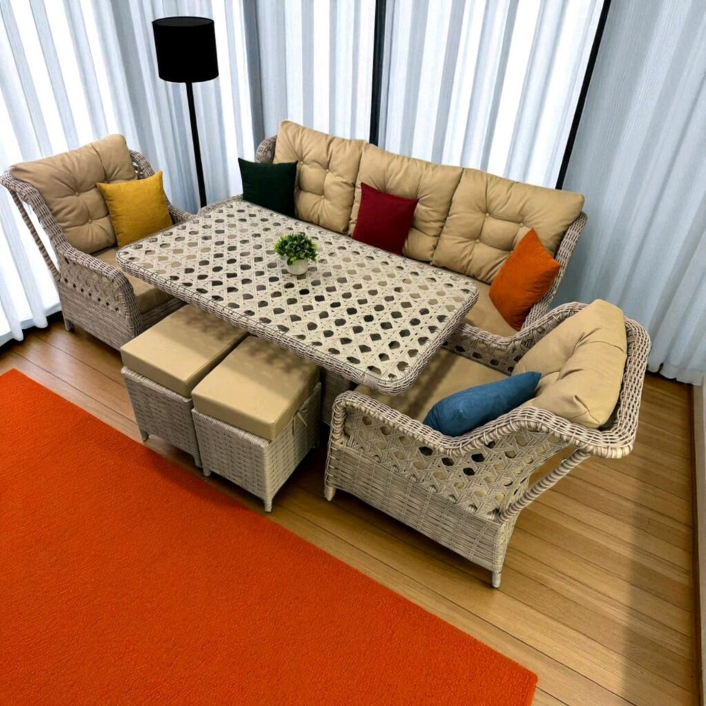 rattan mobilya, bahçe mobilyaları, koltuk takımı - 7