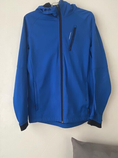 Jack Jones Markalı Canlı Mavi Kapüşonlu Spor Ceket