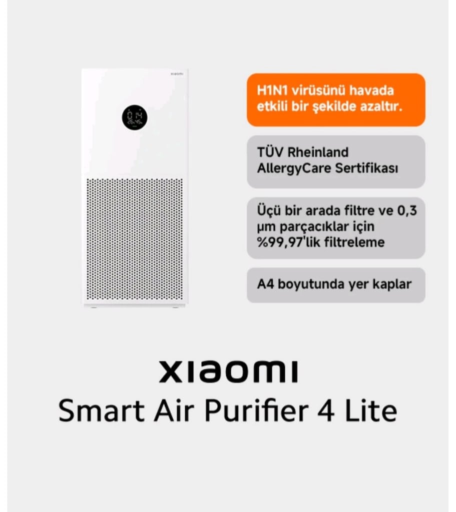 Uygun fiyatlı Sıfır Xiaomi Air Purifier 4 Lite Akıllı Hava Temizleyici - 2