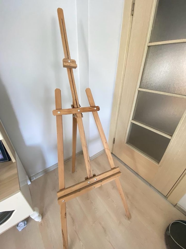 ekonomik 3 ayak ahşap şövale resimtahtası - 4