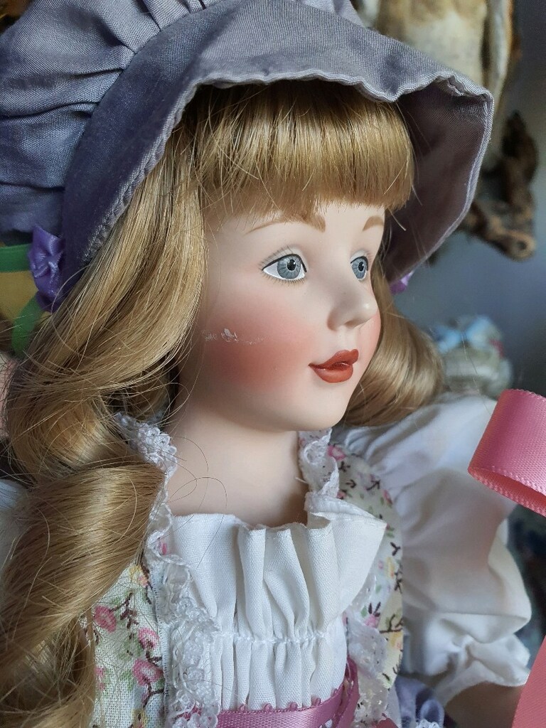 porselen bebek damgalı sertifikalı vintage - 19