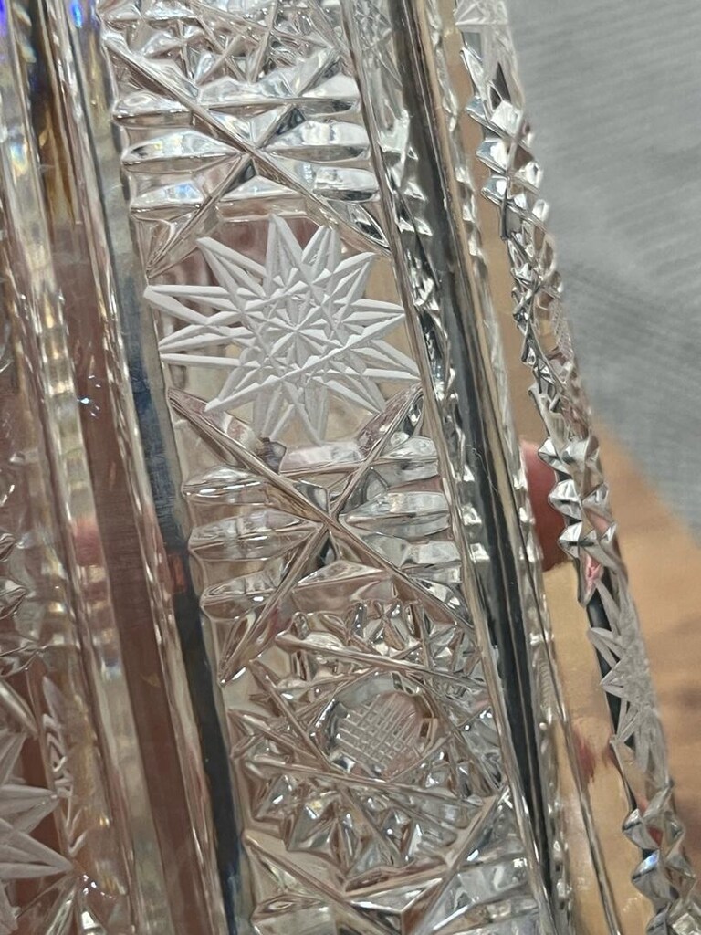 el kesme kristal cam vazo - 2