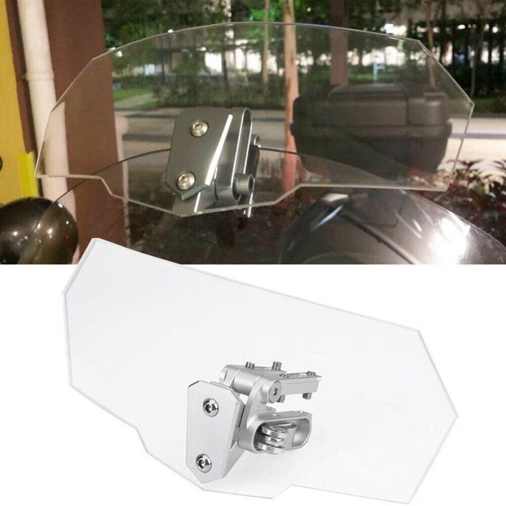 KNMASTER WD200 MOTOSİKLET ÖN CAM DEFLEKTÖR FÜME/ŞEFFAF - 5