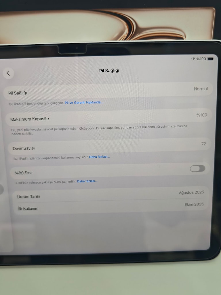 Apple iPad Air M3 11" 128GB Wi-Fi Yıldız Işığı %100 Pil Garanti - 5