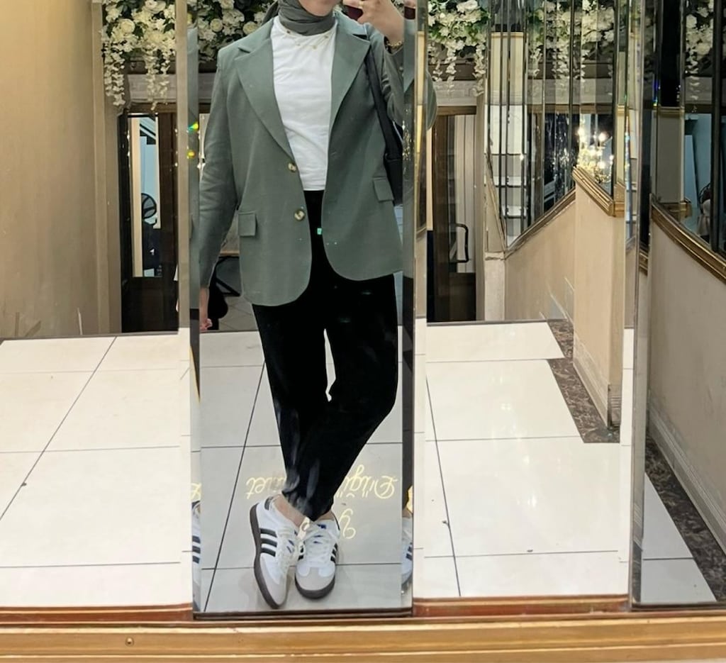 trendyol milla haki yeşil blazer ceket - 2