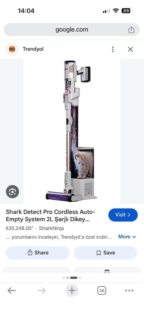 Shark Detect Otomatik Boşaltmalı elektrikli süpürge - 4