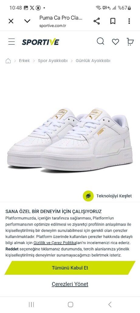 PUMA BEYAZ SPOR AYAKKABI - 2