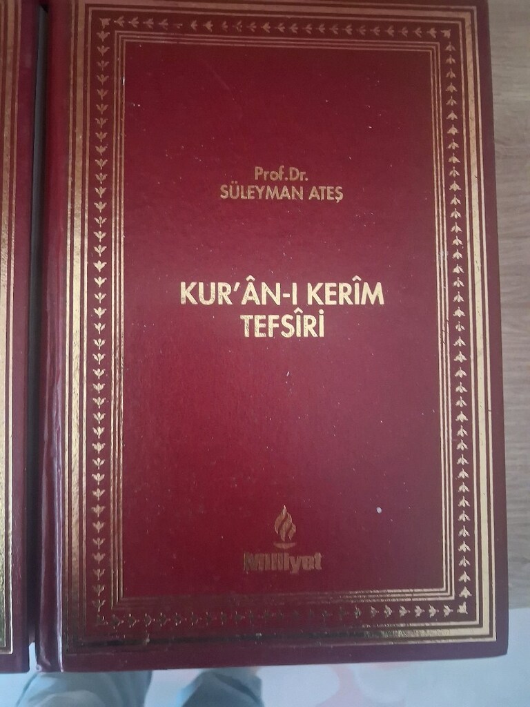 Milliyet yayınları Prof.Dr. Süleyman Ateş Kuran Tefsiri 6 cilt - 2